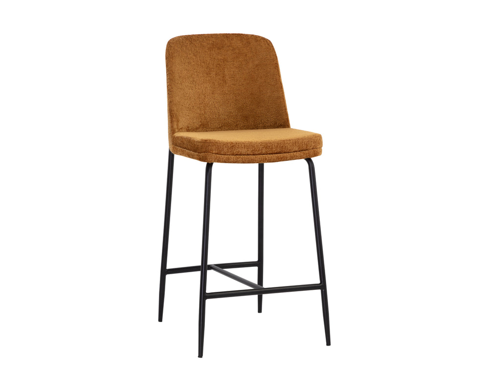 ZEKE COUNTER STOOL - BLACK - BERGEN MARMALADE