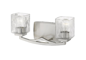 Zaid 2 Light Vanity in Brushed Nickel Finish