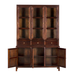 Colonial Hutch, Hand Rubbed Brown
