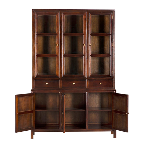Colonial Hutch, Hand Rubbed Brown