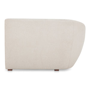 Amelia Left Arm Facing Chair in Warm White