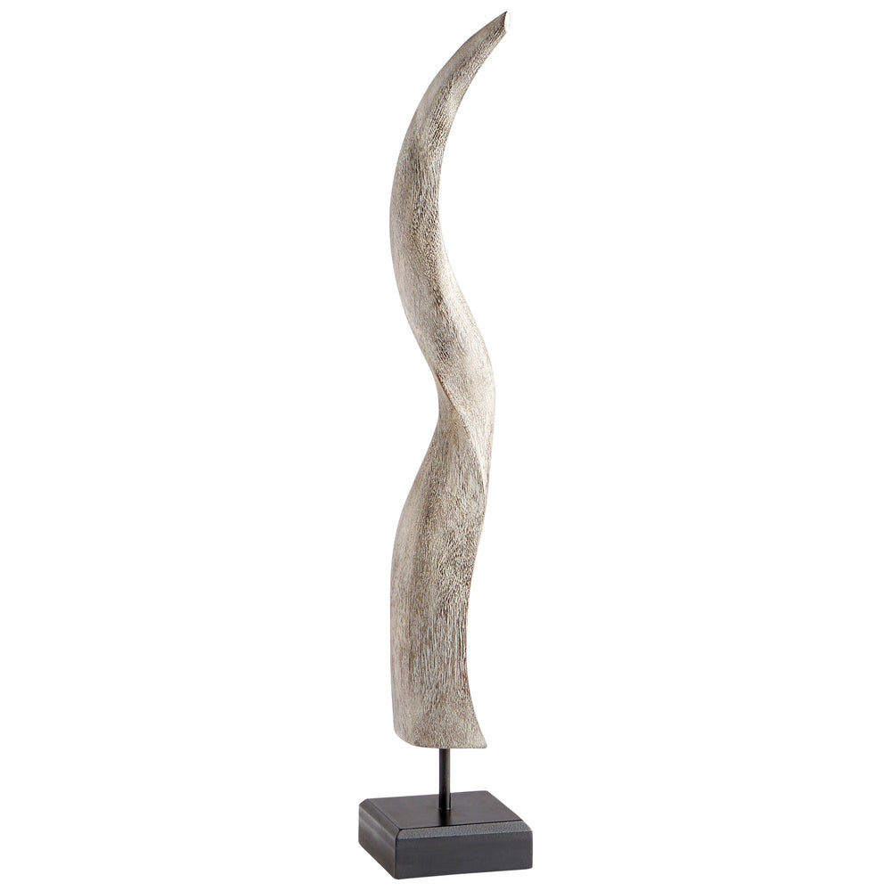 Markhor Sculpture In Grey Wash