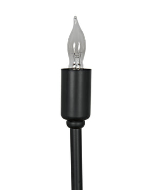 Moriarty Floor Lamp, Black Metal