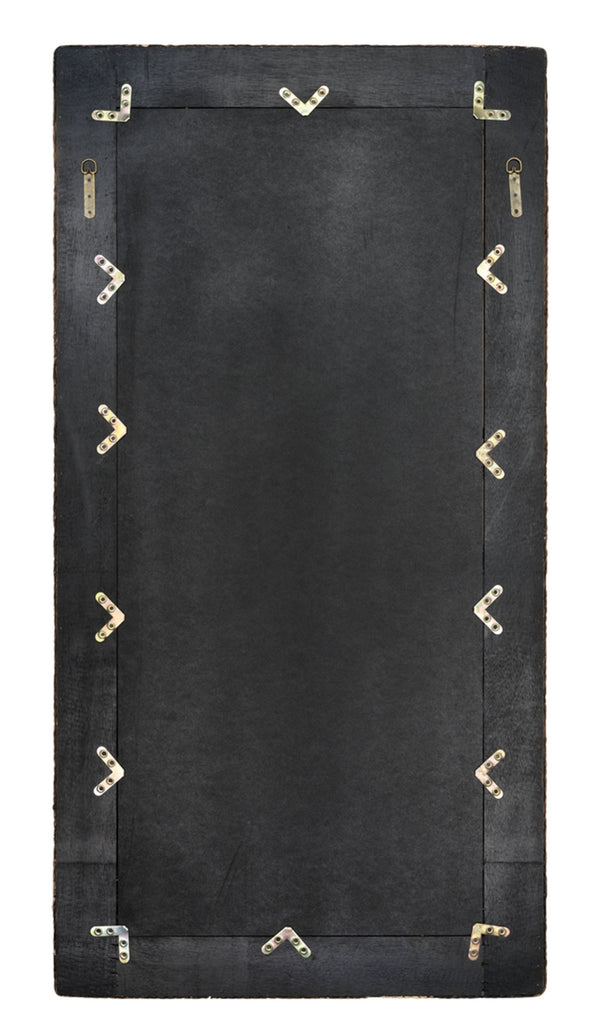 Evergreen Braided Seagrass Rectangle Wall Mirror, Natural