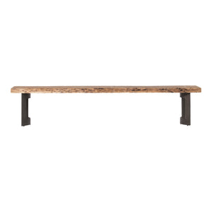Moe's Bent Bench Large in Natural Acacia