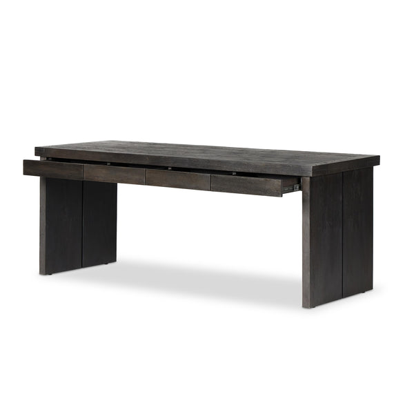 Warby Desk in Worn Black Veneer