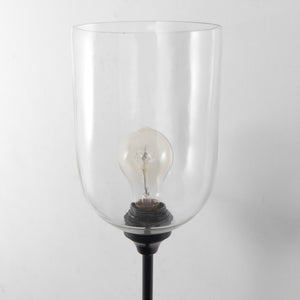 Clyde 6.0L x 8.0W x 37.0H Matte Black W/Glass Round Wall Sconce