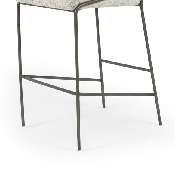Astrud Bar Stool in Lyon Pewter
