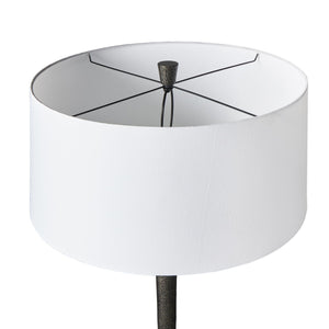 Fernando Floor Lamp In Forged Black Aluminum