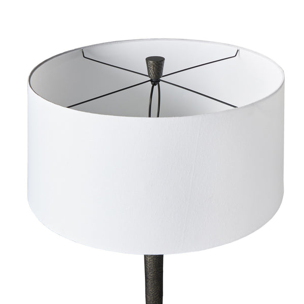 Fernando Floor Lamp In Forged Black Aluminum