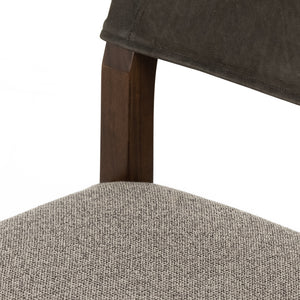 Ferris Stool In Nubuck Charcoal In Counter
