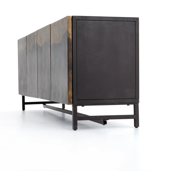 Stormy Media Console in Aged Brown