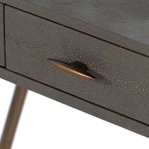 Shagreen Desk In Grey Shagreen