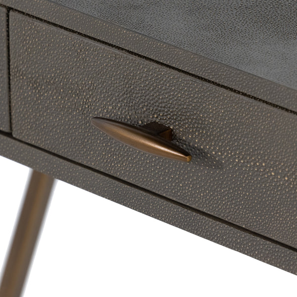 Shagreen Desk In Grey Shagreen