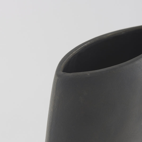 Rylee 13.0H Dark Brown Ceramic Vase