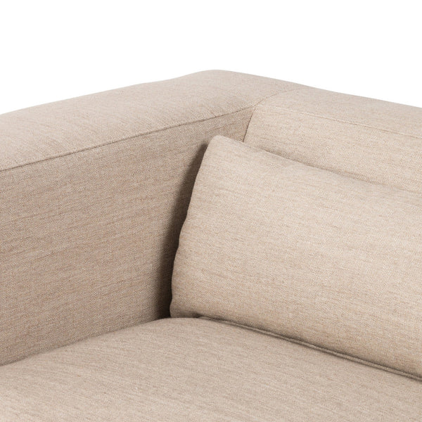 Sena Sectional In Alcala Wheat And Almond