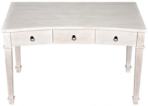 Curba Desk, White Wash