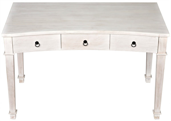 Curba Desk, White Wash