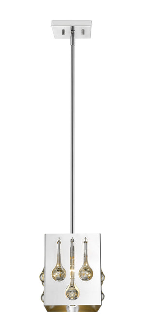 Oberon 1 Light Pendant in Chrome  Finish