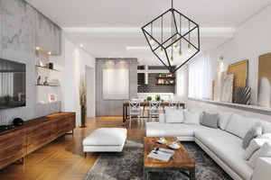 Vertical 7 Light Pendant in Bronze + Olde Brass Finish