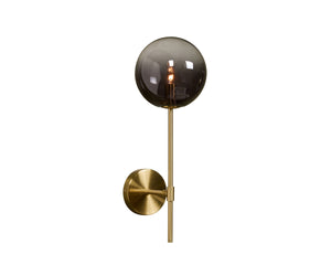 IZORA SCONCE - BRASS - SMOKE GREY OMBRE