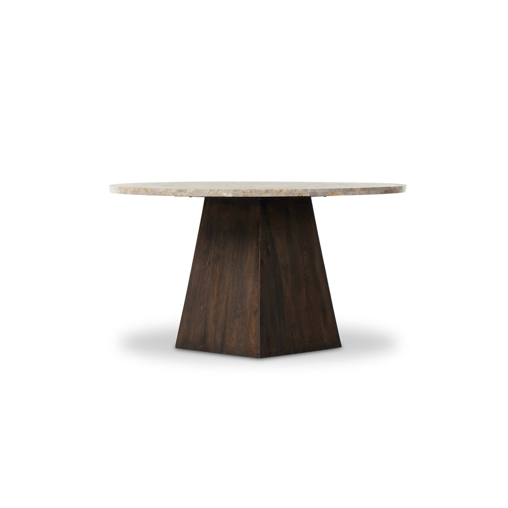 Brisa Round Dining Table 55" In Dune Onyx