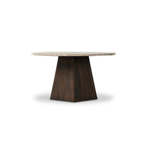 Brisa Round Dining Table 55" In Dune Onyx