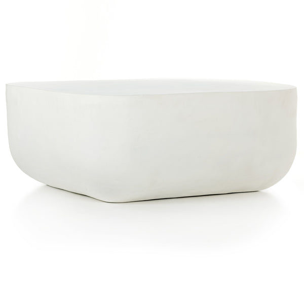 Basil Square Outdoor Coffee Table In White