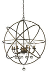 Acadia 8 Light Pendant in Golden Bronze Finish