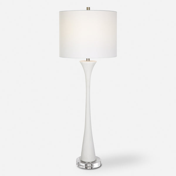 Fountain White Marble Buffet Lamp