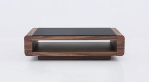 Neriah Modern Coffee Table in Walnut