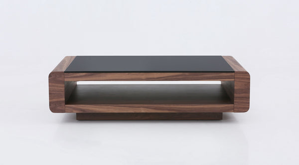 Neriah Modern Coffee Table in Walnut