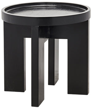Gavin Side Table, Hand Rubbed Black