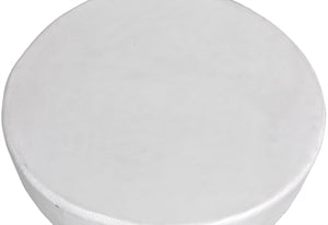 Hourglass Stool, White Fiber Cement
