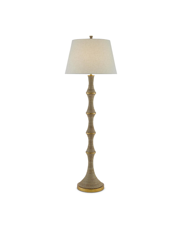 Bourgeon Floor Lamp In Natural & Gold