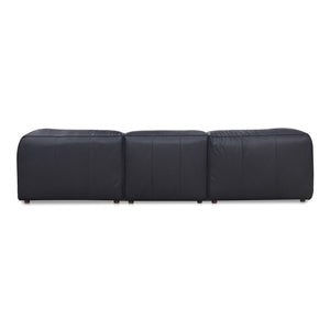 Form Signature Modular Sectional in Vantage Black Leather