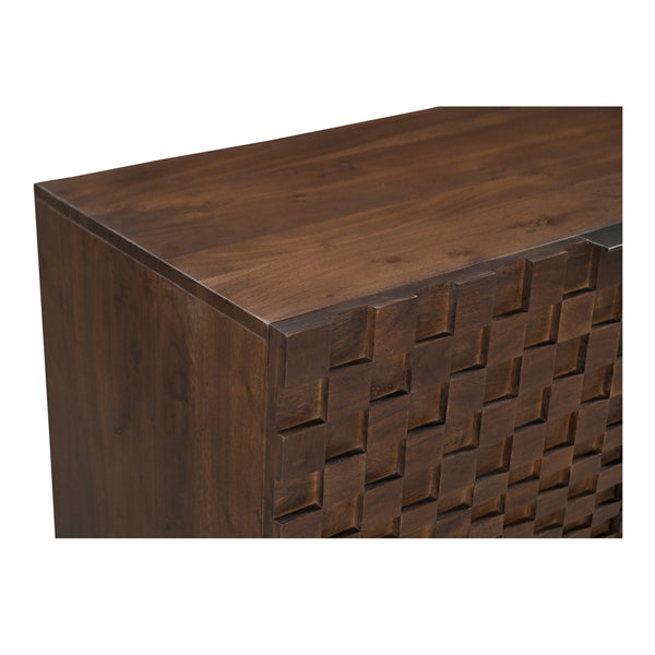 Moe's Easton Sideboard Brown with Textured Design