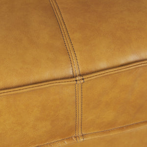 D'Arcy 88.0L x 37.0W x 34.0H Tan Leather Sofa