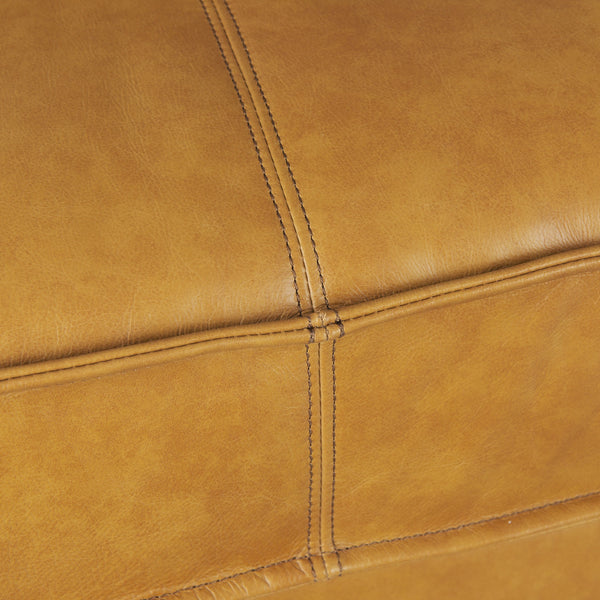 D'Arcy 88.0L x 37.0W x 34.0H Tan Leather Sofa