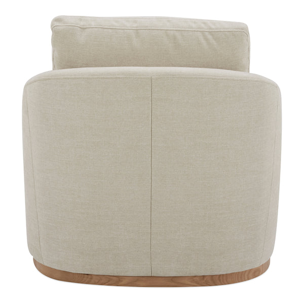 Moe's Linden Swivel Chair in Soft Beige