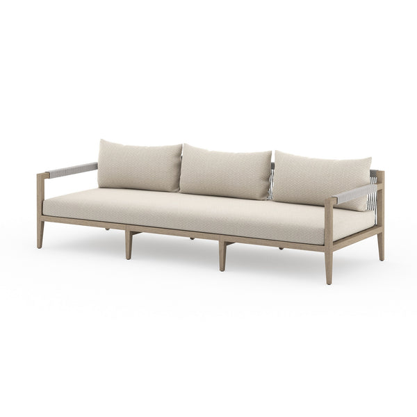 Sherwood Outdoor Sofa In 93" In Brown/Faye San