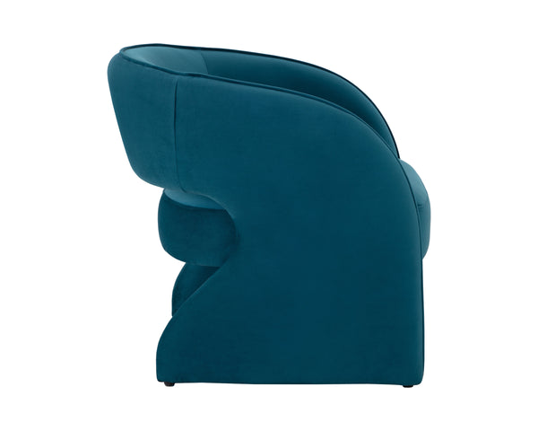 ROSALIA LOUNGE CHAIR - TIMELESS TEAL