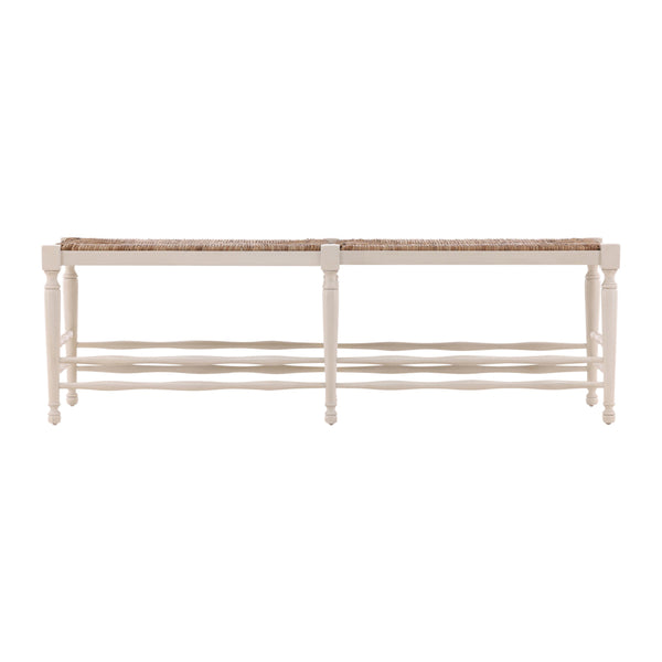 Cream Reed Bench