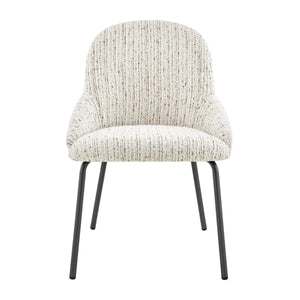 Katrisa KD Boucle Dining Side Chair, Zenith White