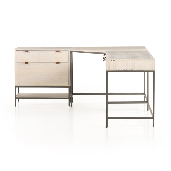 Trey Desk System - Dove Poplar