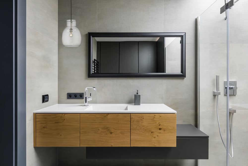 Bella 1 Light Pendant in Matte Black + Brushed Nickel Finish