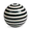 Sphere Inlaid Stone 16.5" Stripe