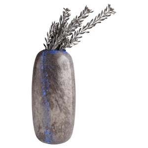 Large Bluesposion Vase in Black and Blue