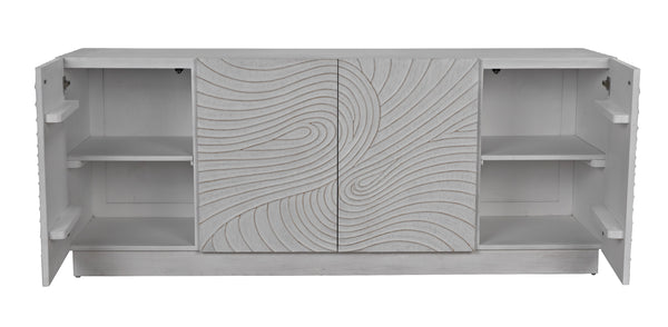 Cavalier Mahogany and Veneer Sideboard in White Wash Finish