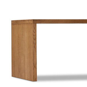 Posada L In Shaped Desk In Amber Oak Veneer